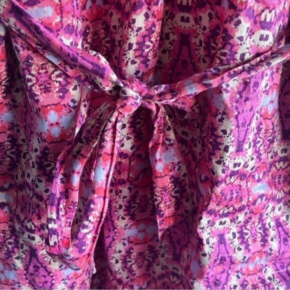 Women's Cynthia Rowley Pink Printed Sleeveless Dress - Picture 4 of 11